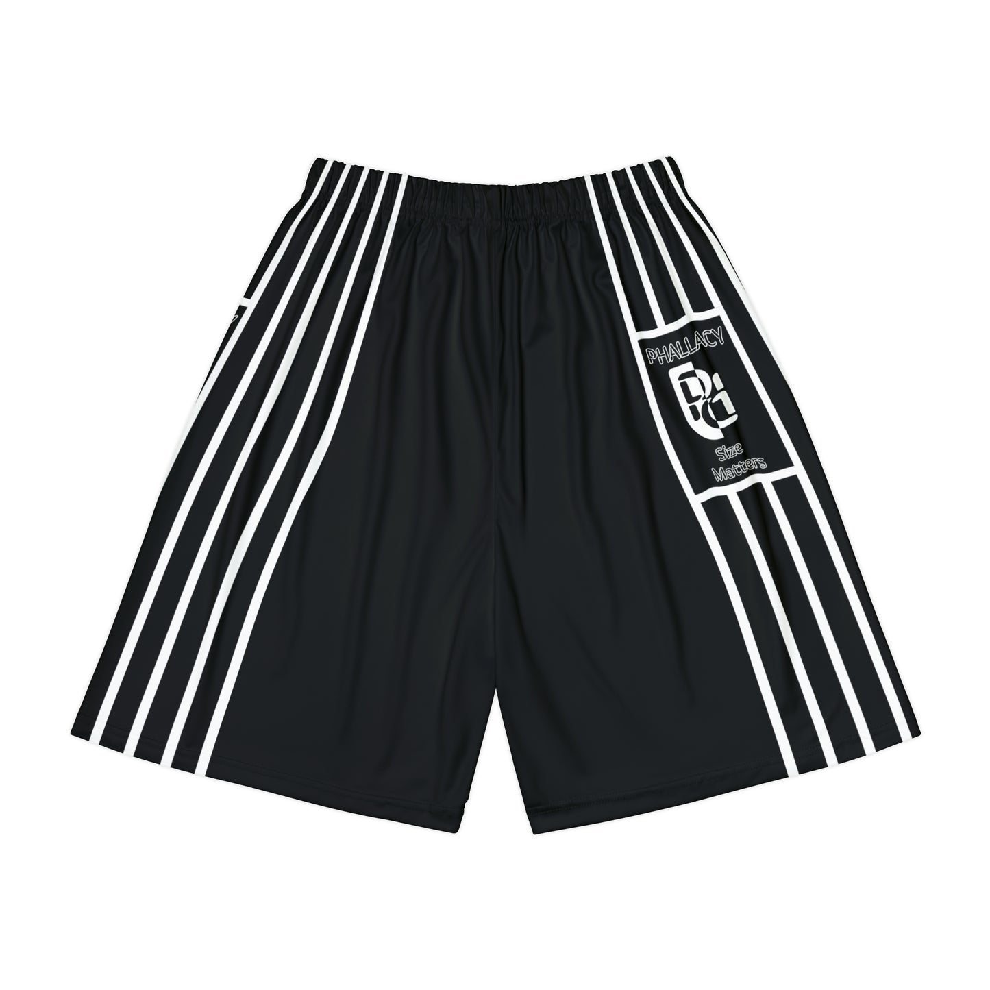 Phallacy Striped Designer Sports Shorts