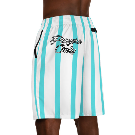 Phallacy Striped Designer Jogger Shorts