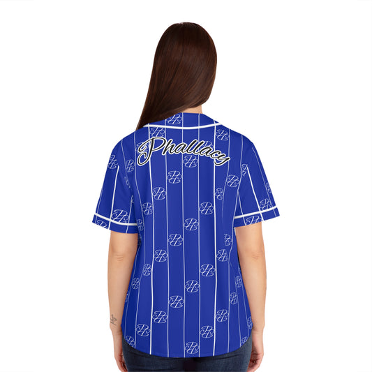 Phallacy Striped Designer Women's Baseball Jersey