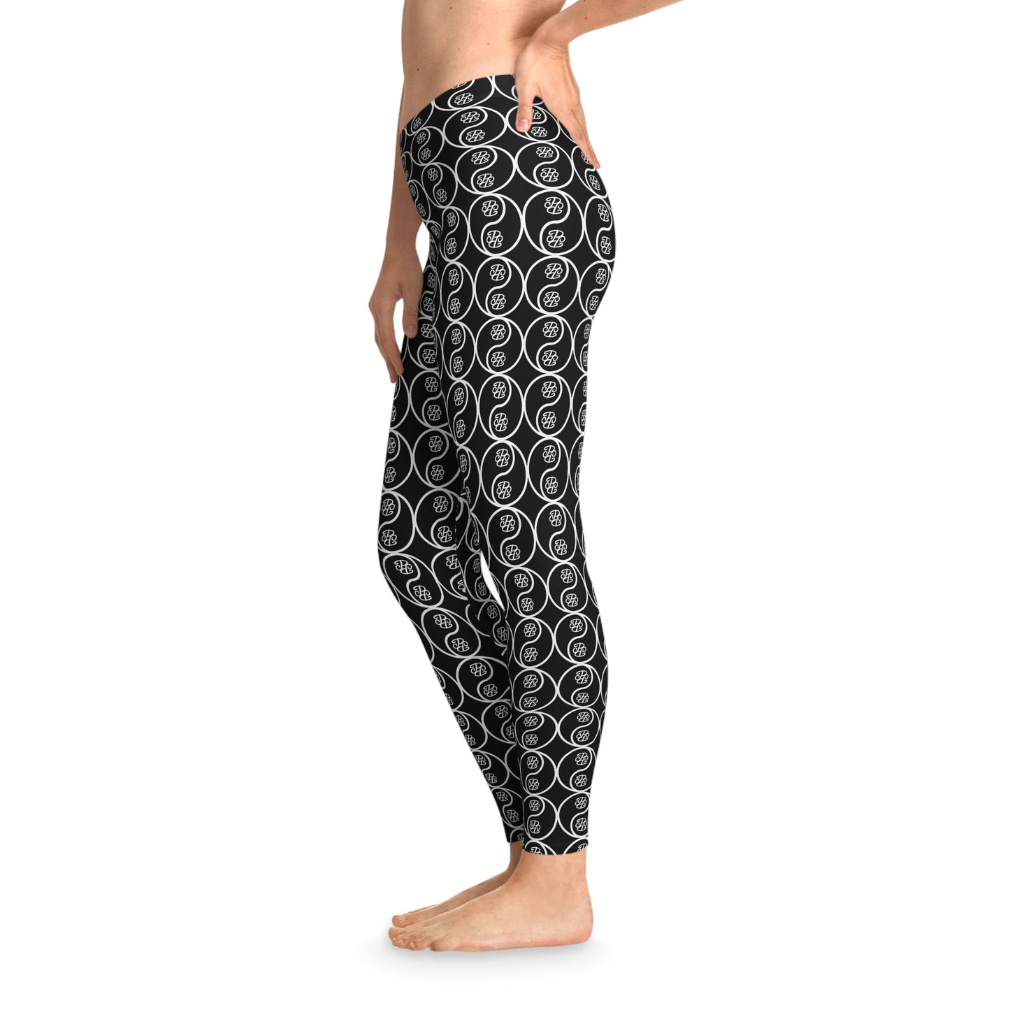 Phallacy Yin-Yang Designer Stretchy Leggings