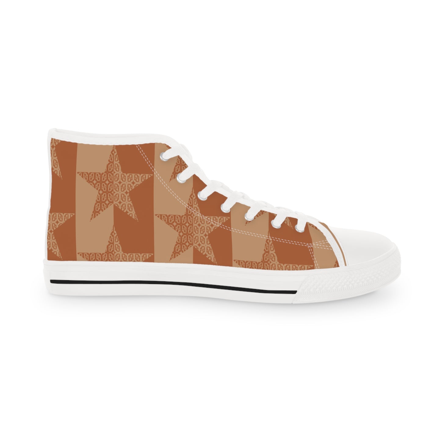 Phallacy Star Designer Men's High Top Sneakers