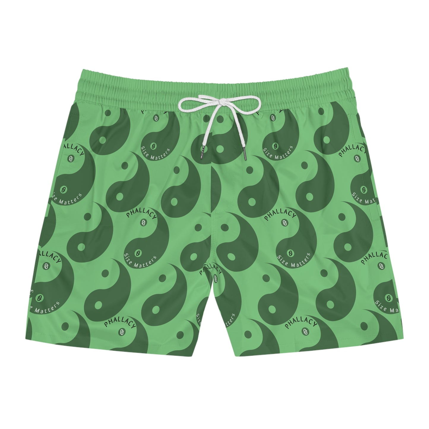 Phallacy Yin-Yang Designer Mid-Length Swim Shorts