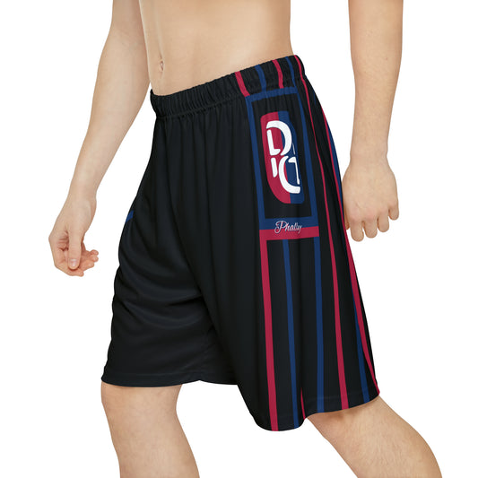 Phallacy Striped Designer Sports Shorts