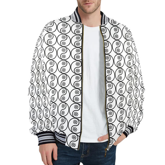 Phallacy Yin-Yang Designer Varsity Bomber Jacket