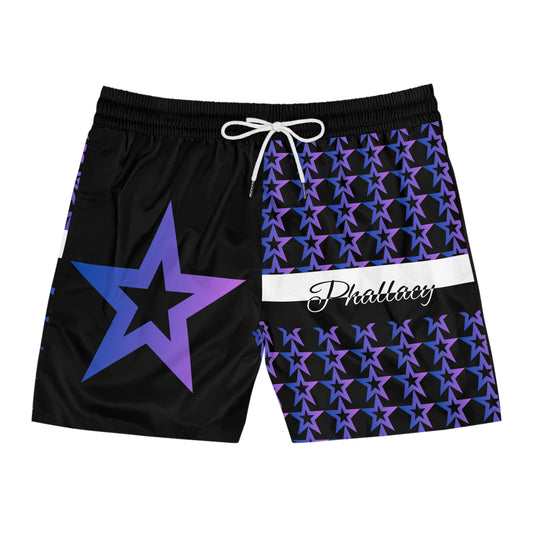 Phallacy Star Designer Mid-Length Swim Shorts