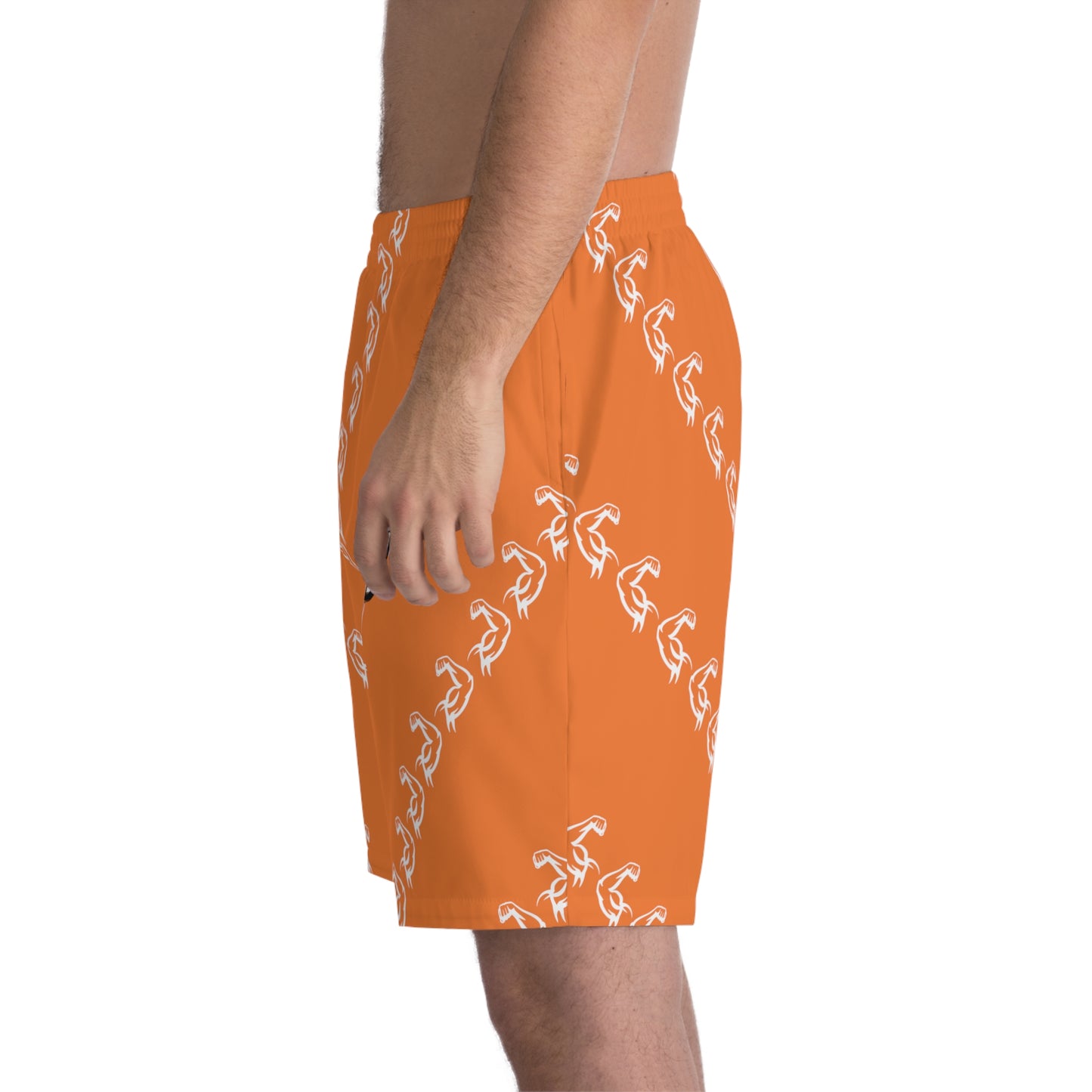 Phallacy Muscles Designer Elastic Beach Shorts