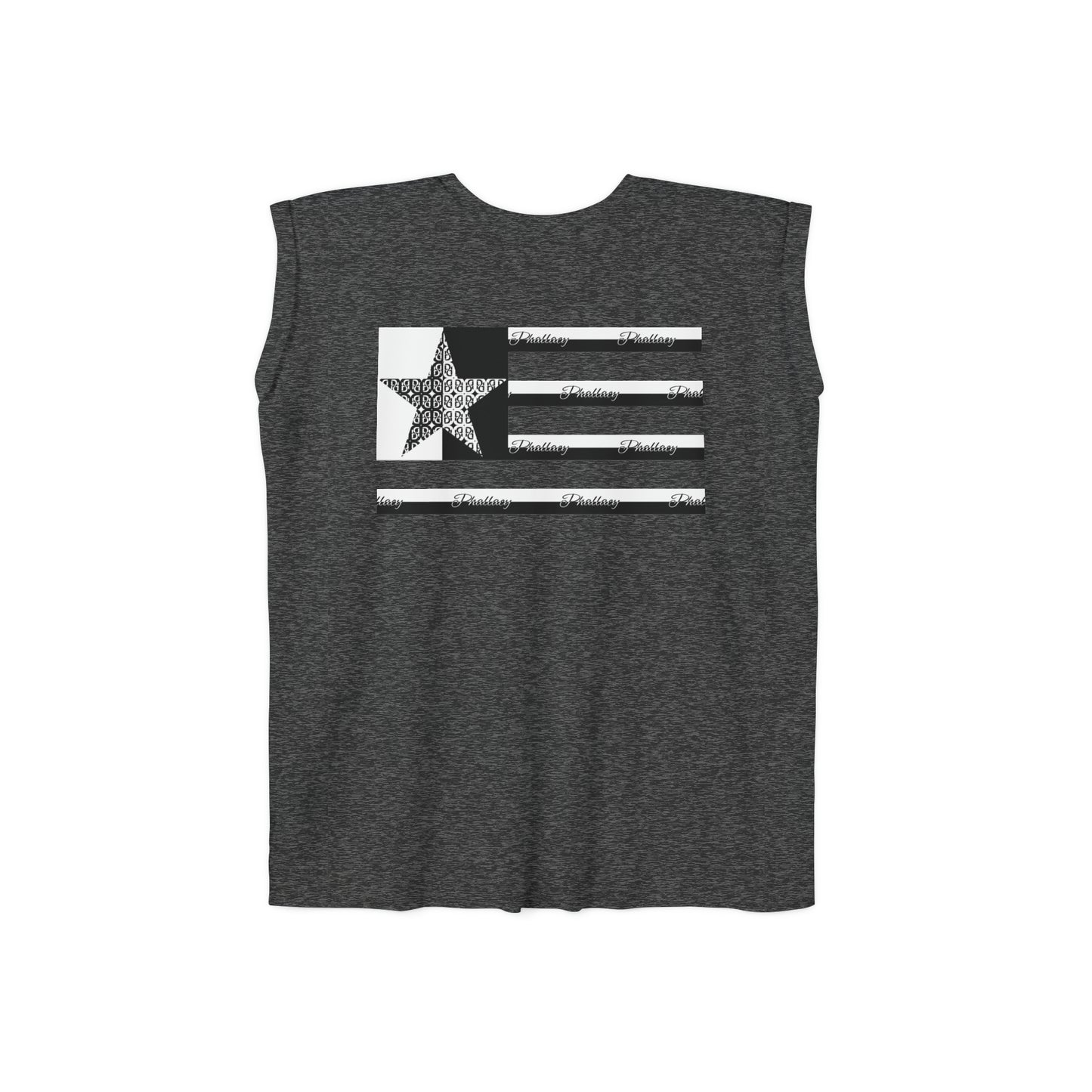 Phallacy Flag Women’s Flowy Rolled Cuffs Muscle Tee