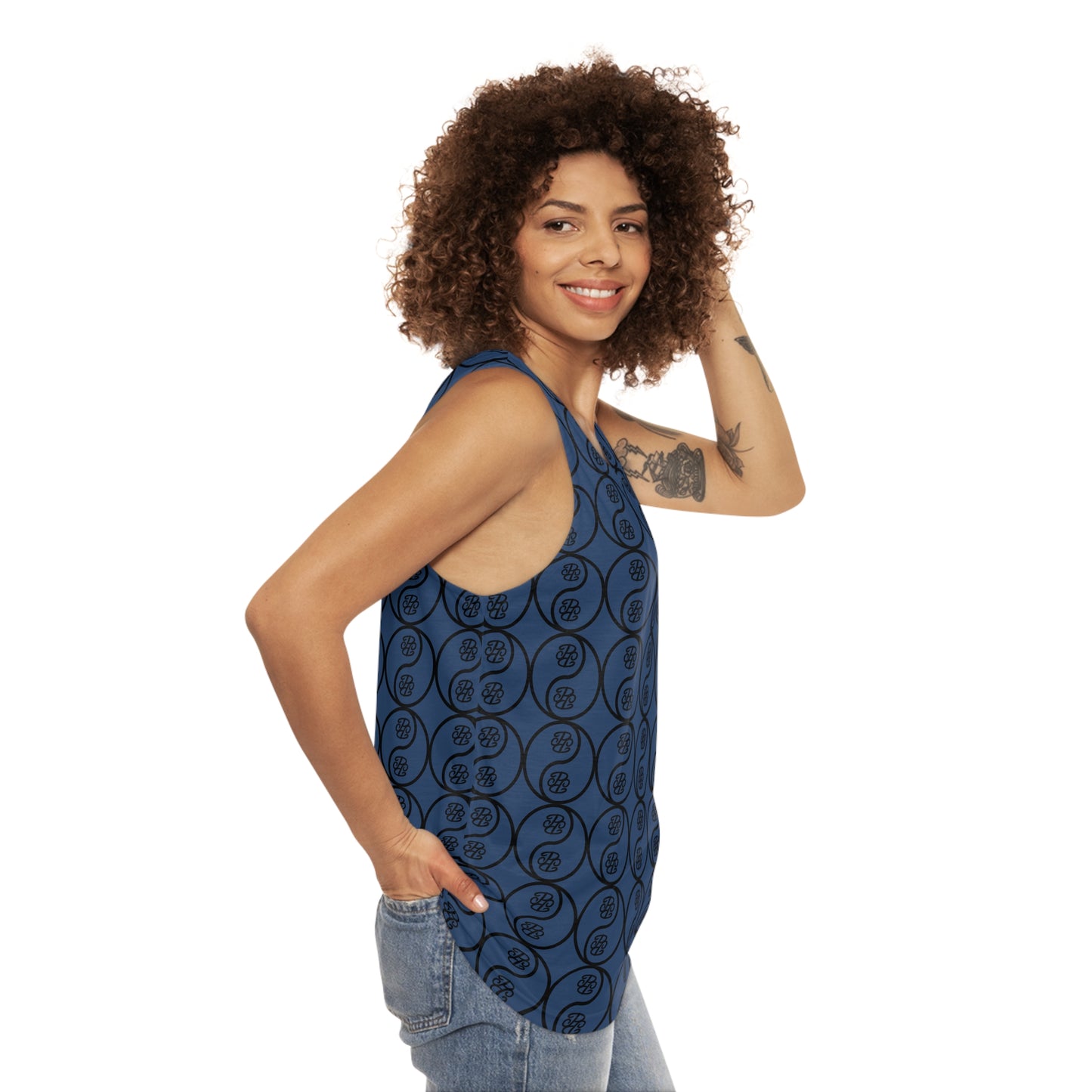 Phallacy Yin-Yang Designer Unisex Tank Top