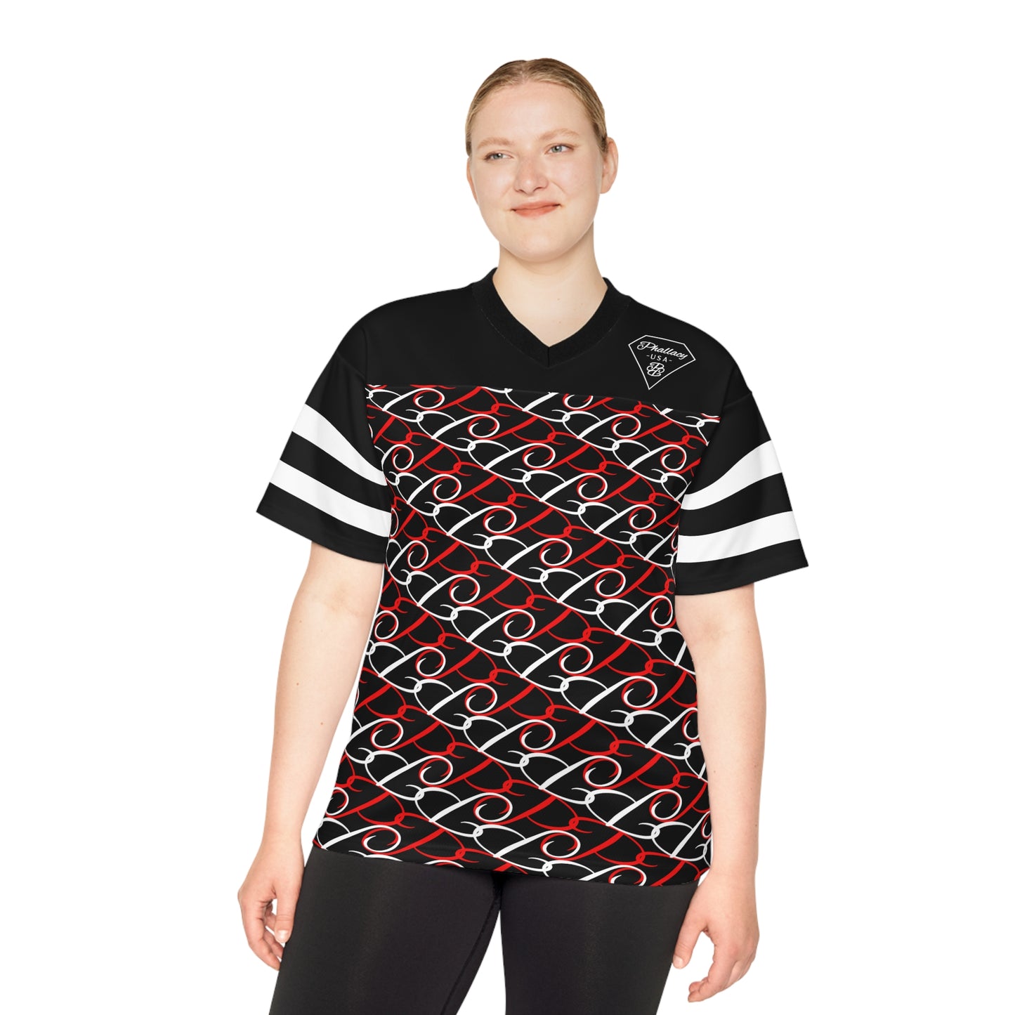 Phallacy Diamond Designer Unisex Football Jersey