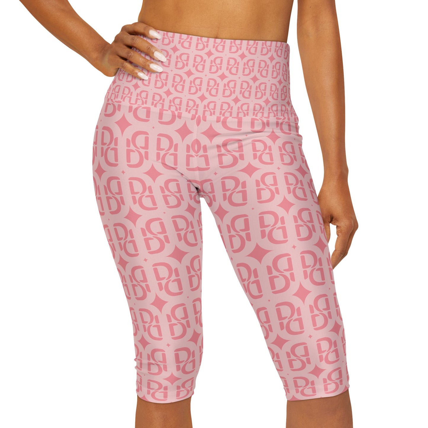 Phallacy Monogram Designer Yoga Capri Leggings