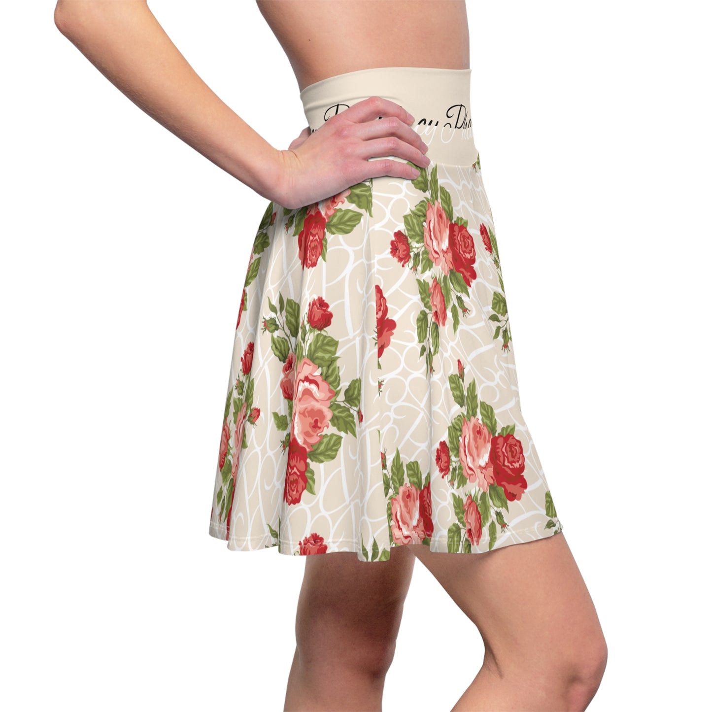 Phallacy Designer Floral Women's Skater Skirt