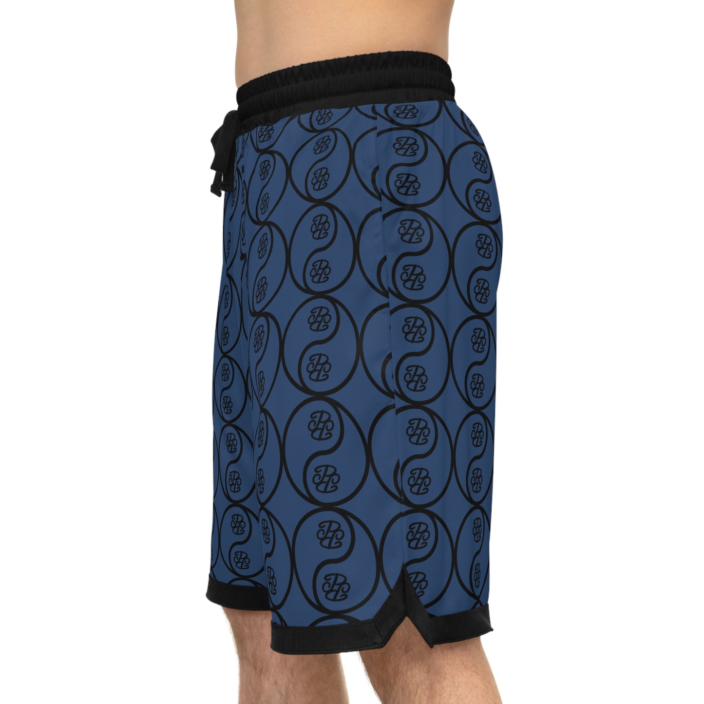 Phallacy Yin-Yang Designer Unisex Basketball Shorts