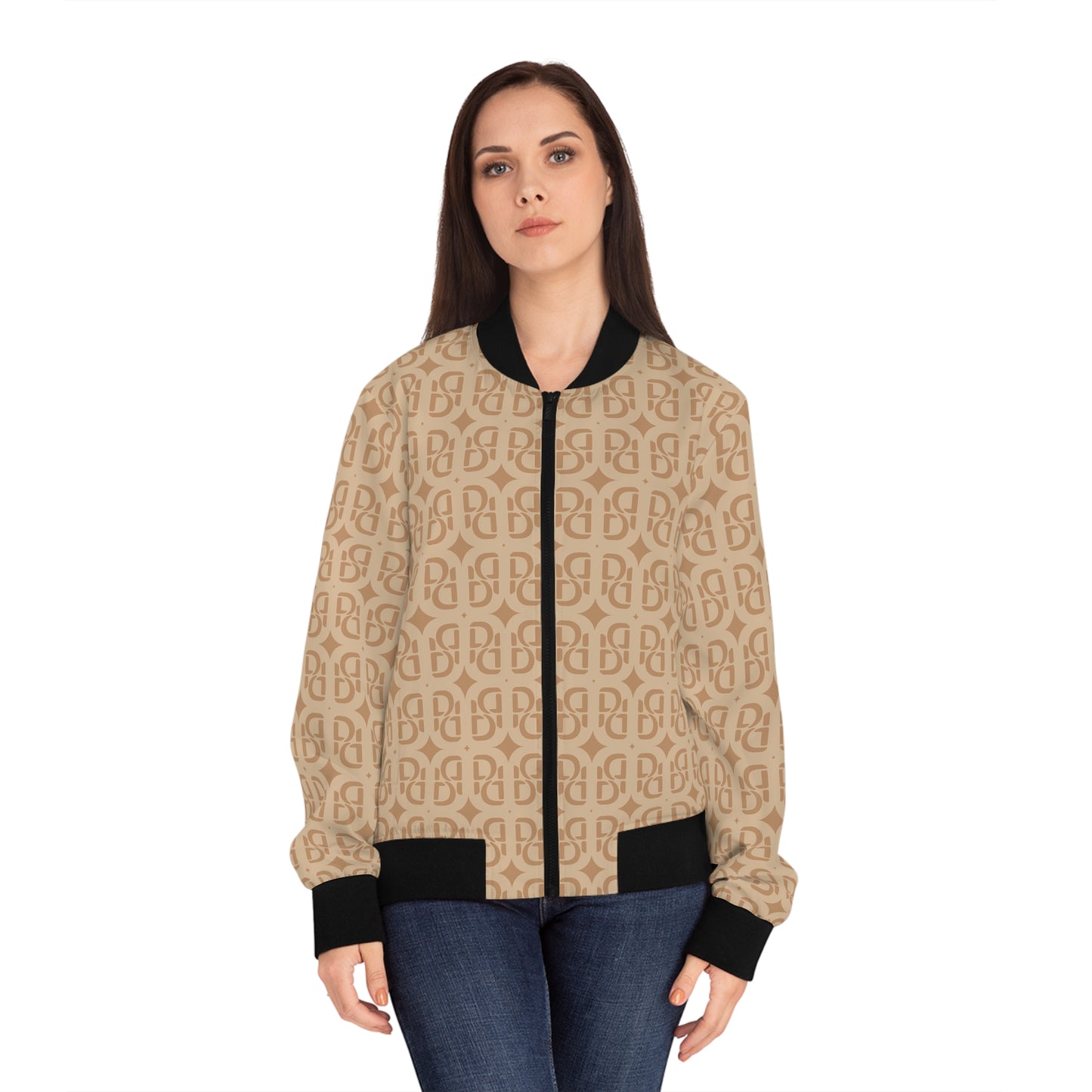 Phallacy Monogram Designer Women's Bomber Jacket