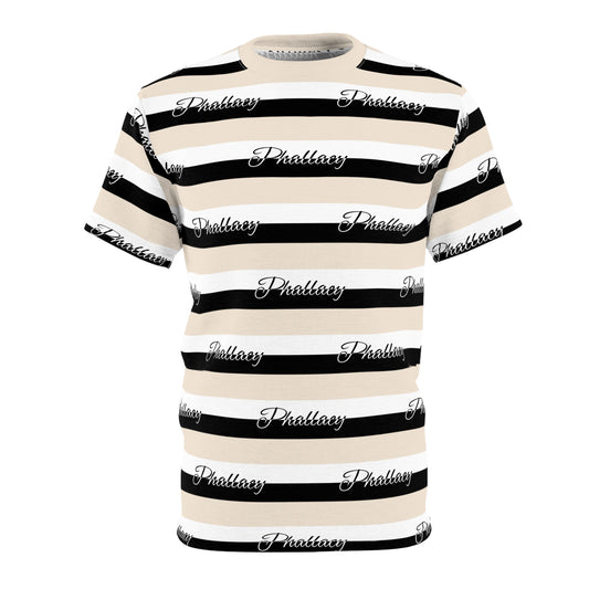 Phallacy Signature Striped Designer Men's Tee