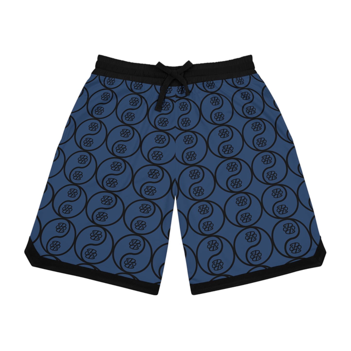 Phallacy Yin-Yang Designer Unisex Basketball Shorts