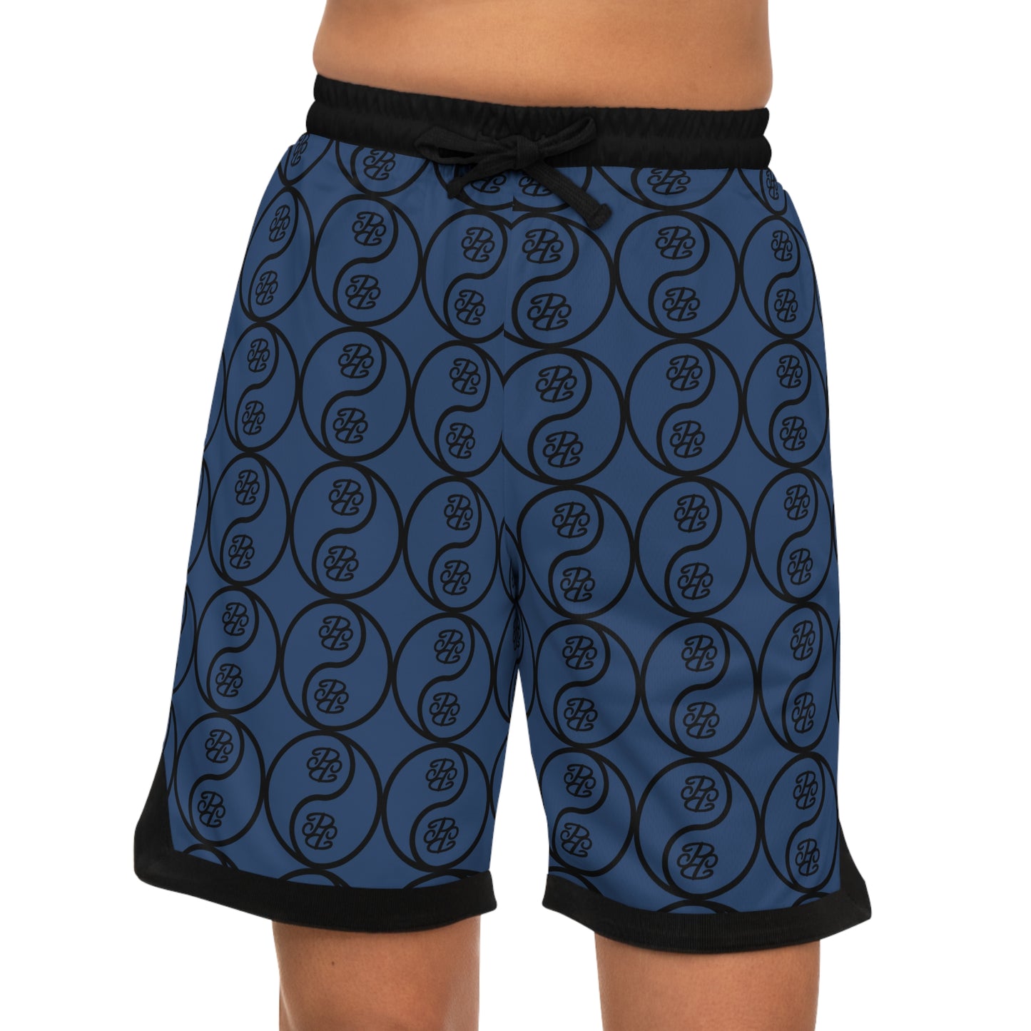 Phallacy Yin-Yang Designer Unisex Basketball Shorts