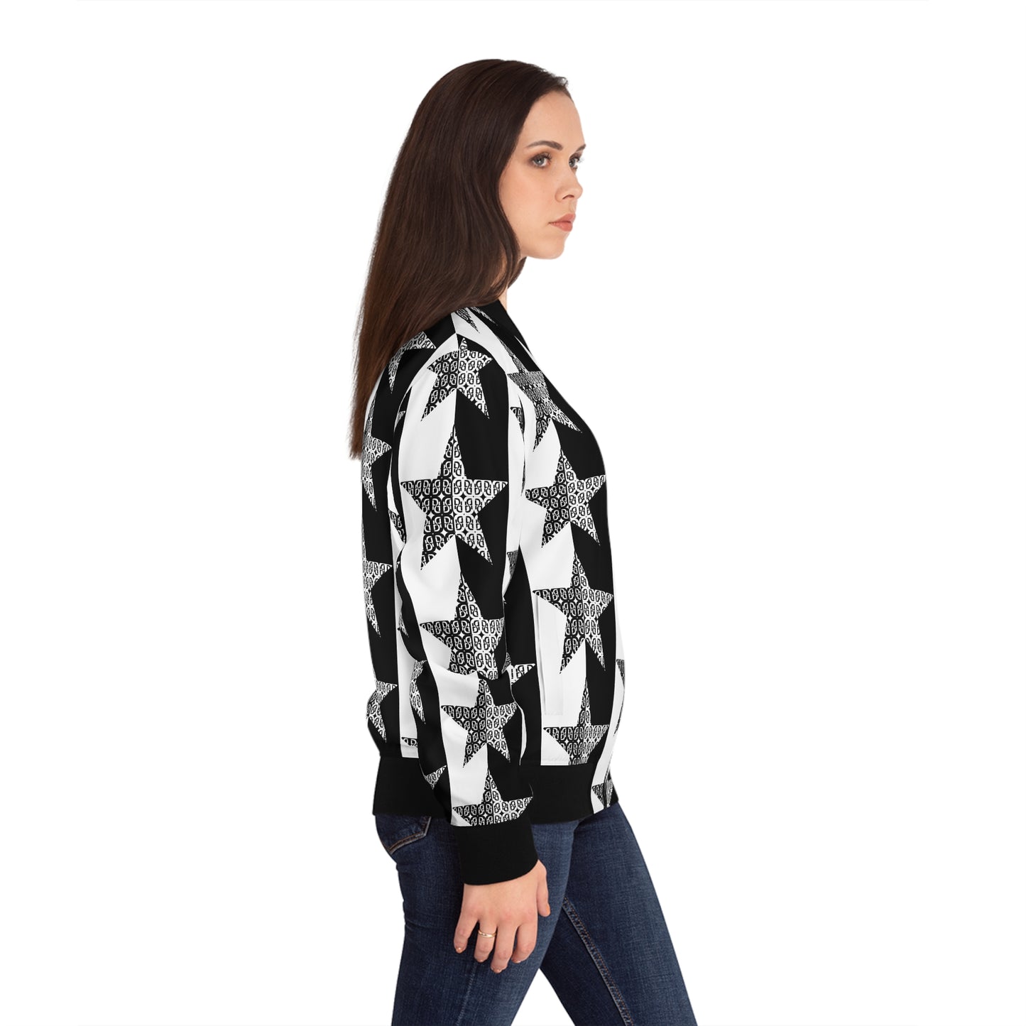 Phallacy Star Designer Women's Bomber Jacket