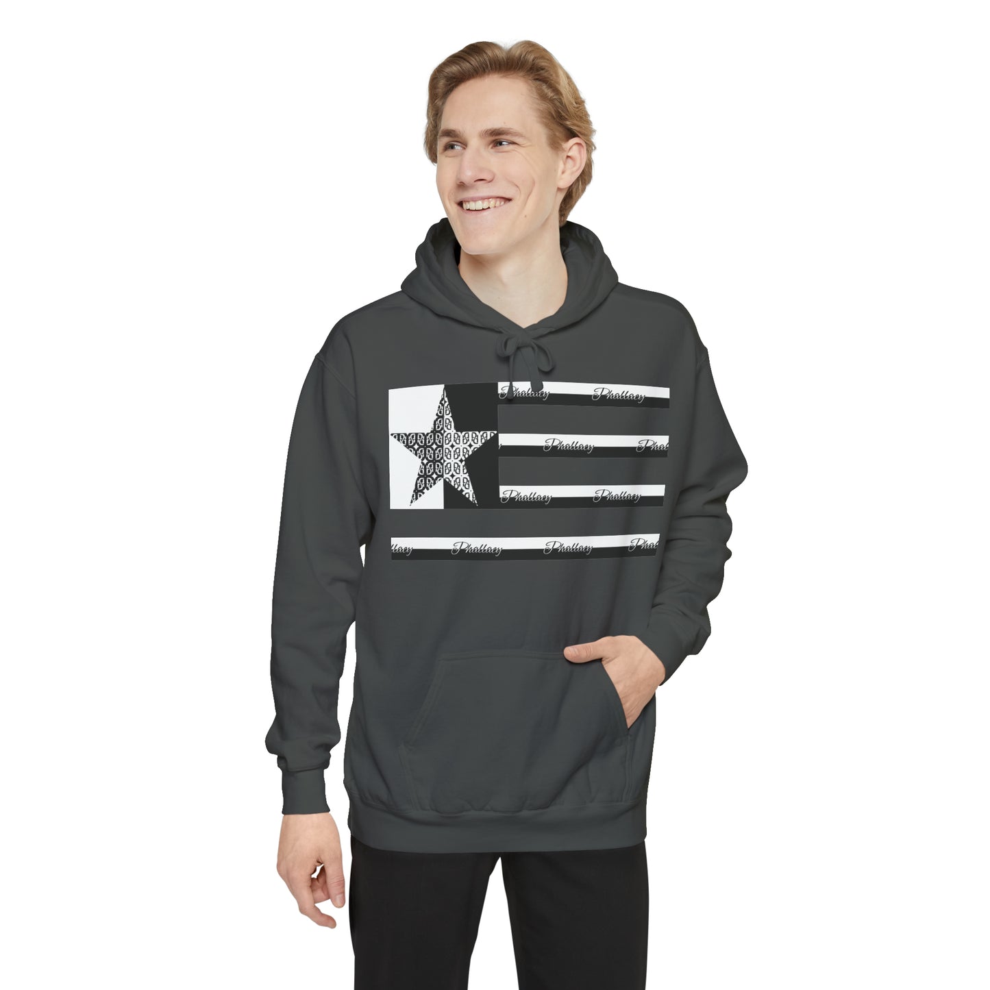 Phallacy Flag Unisex Garment-Dyed Hoodie