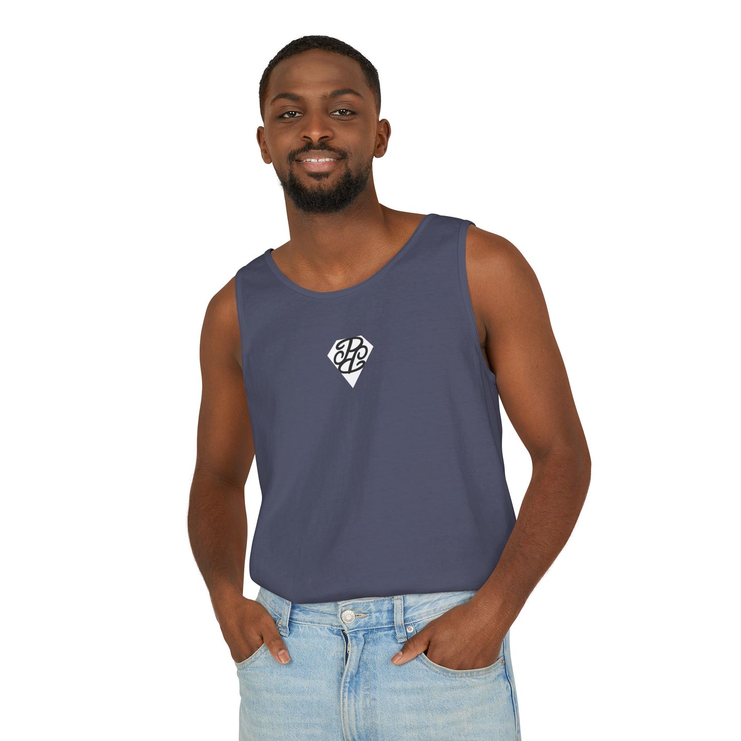 Phallacy Diamond Unisex Garment-Dyed Tank Top