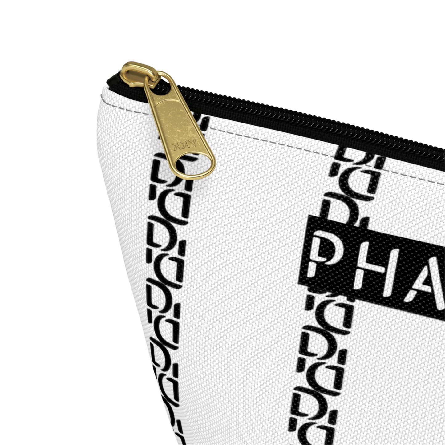 Phallacy Striped Designer Accessory Pouch w T-bottom