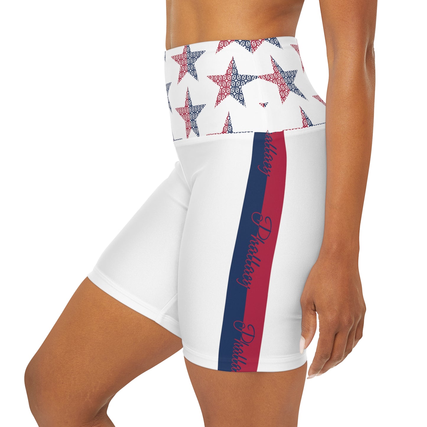 Phallacy Star Designer High Waisted Yoga Shorts