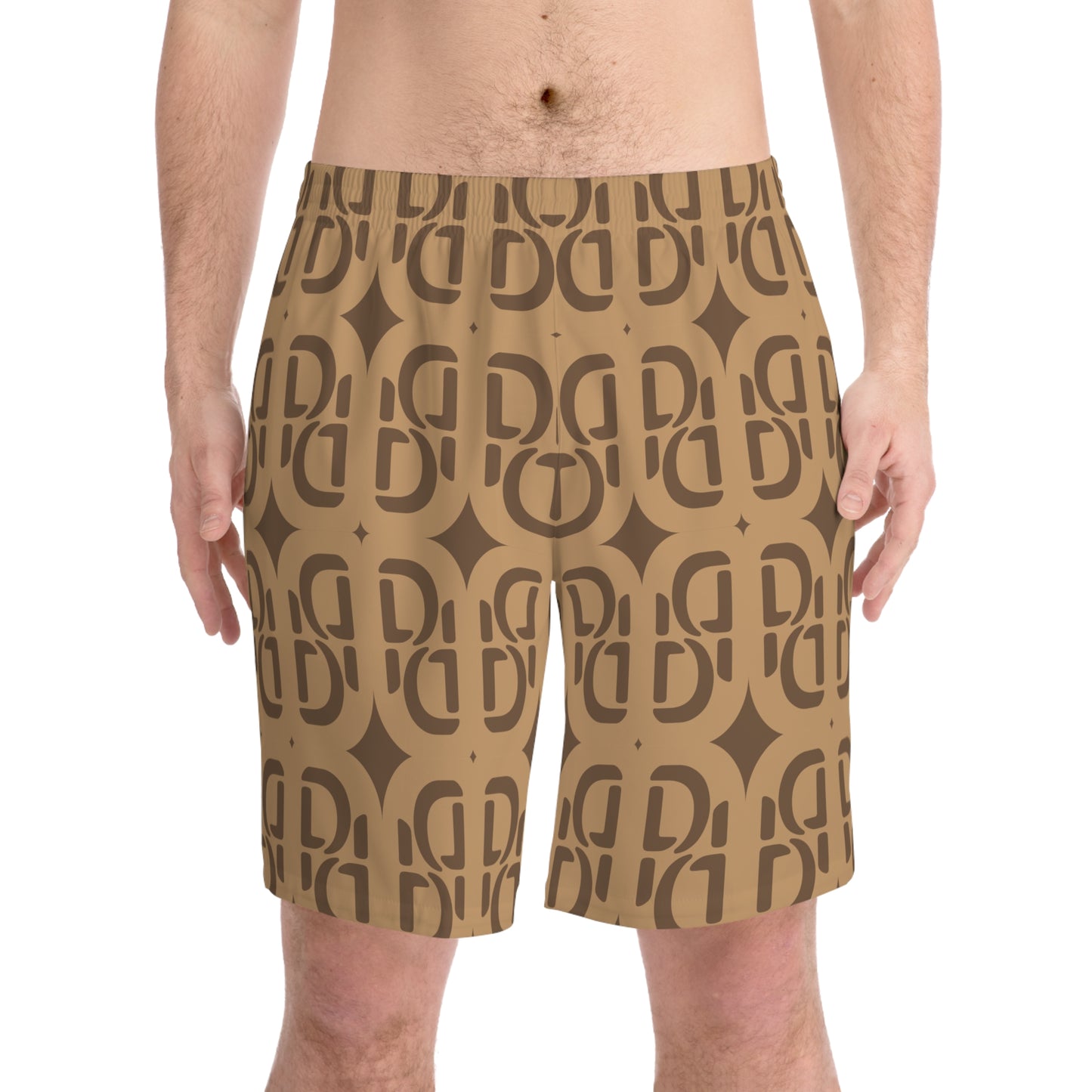 Phallacy Monogram Designer Elastic Beach Shorts