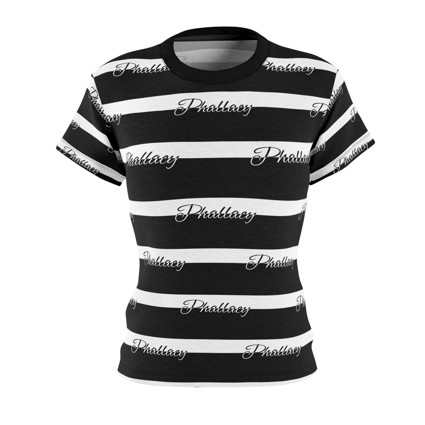 Phallacy Signature Striped Designer Women's Tee