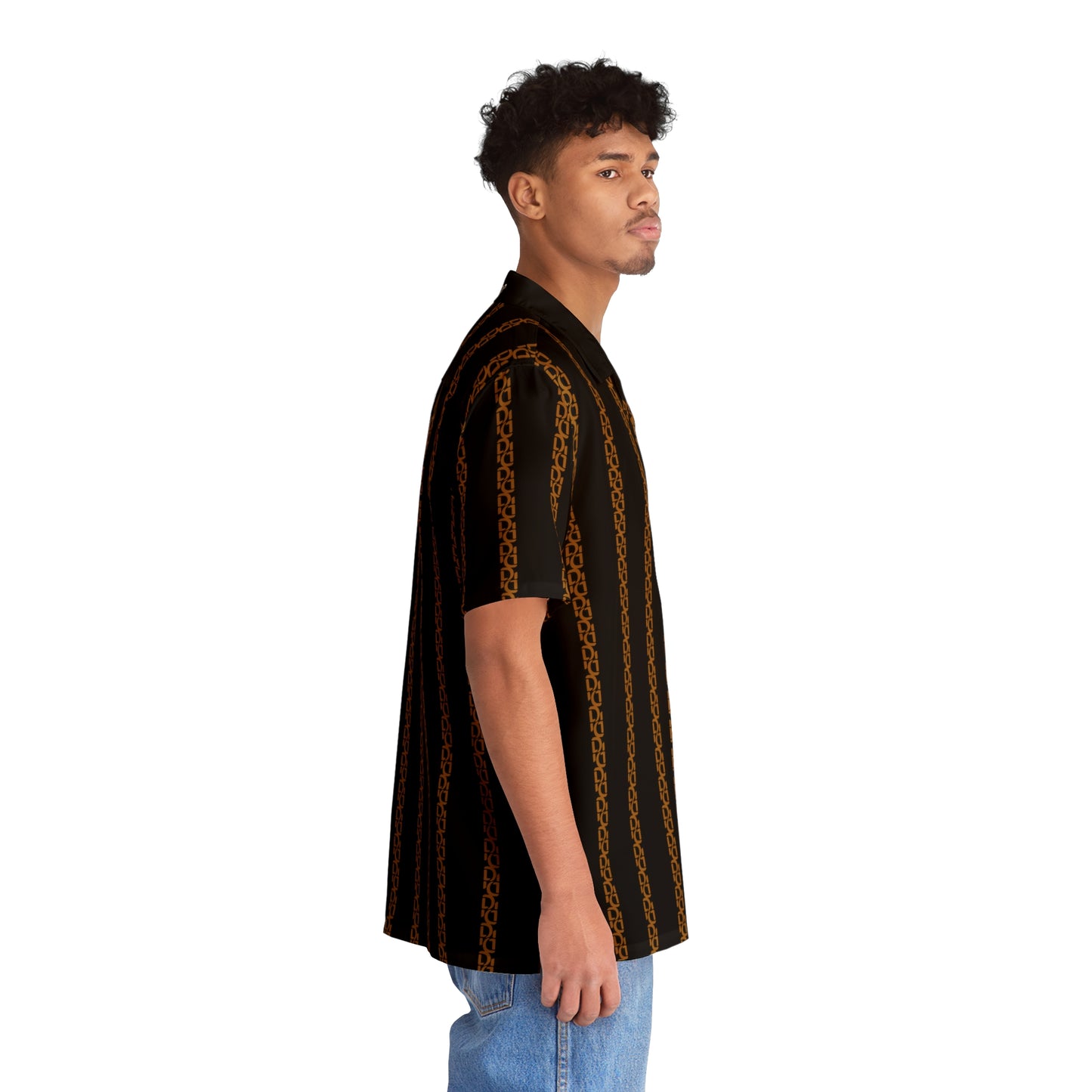 Phallacy Striped Designer Button Up Shirt