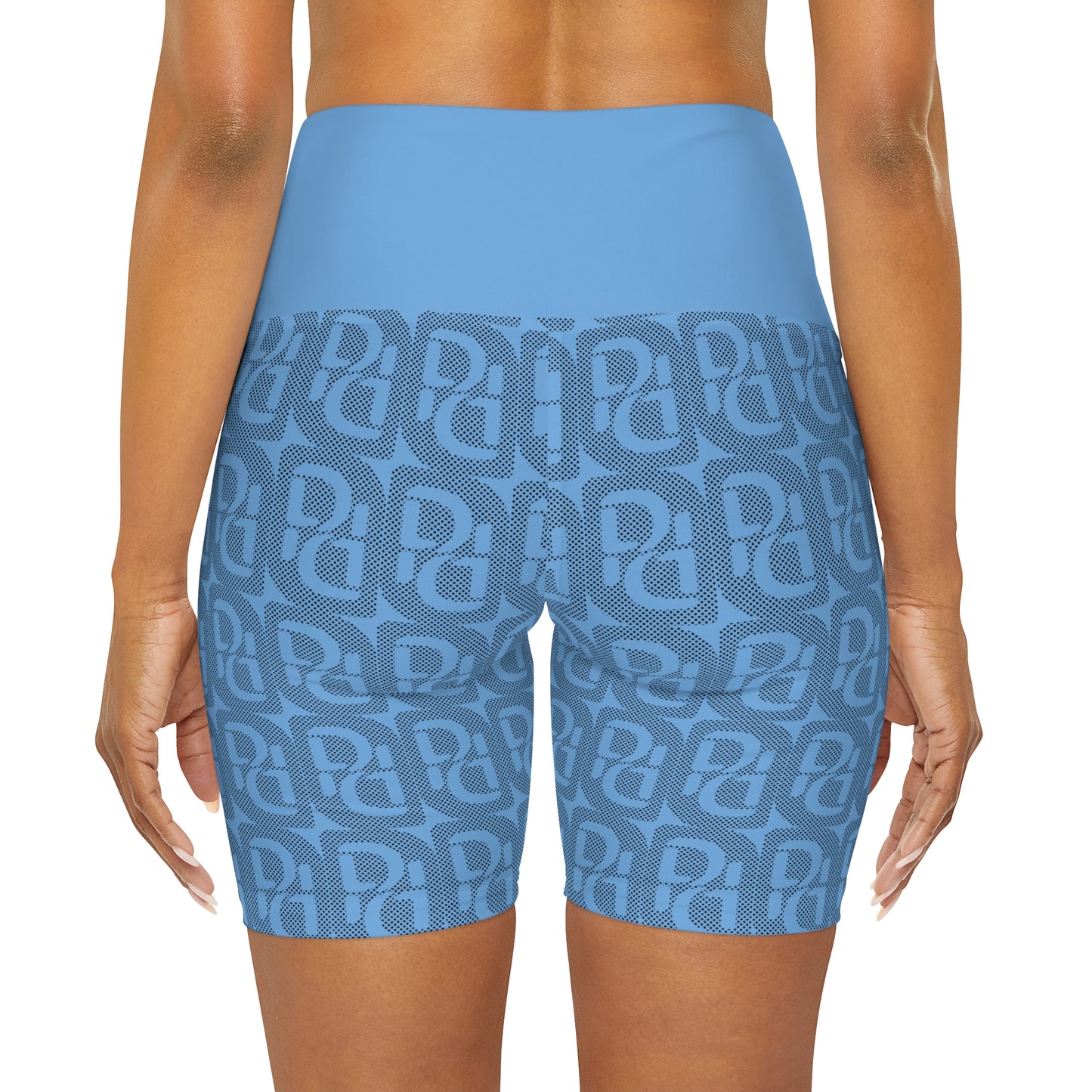 Phallacy Designer High Waisted Yoga Shorts