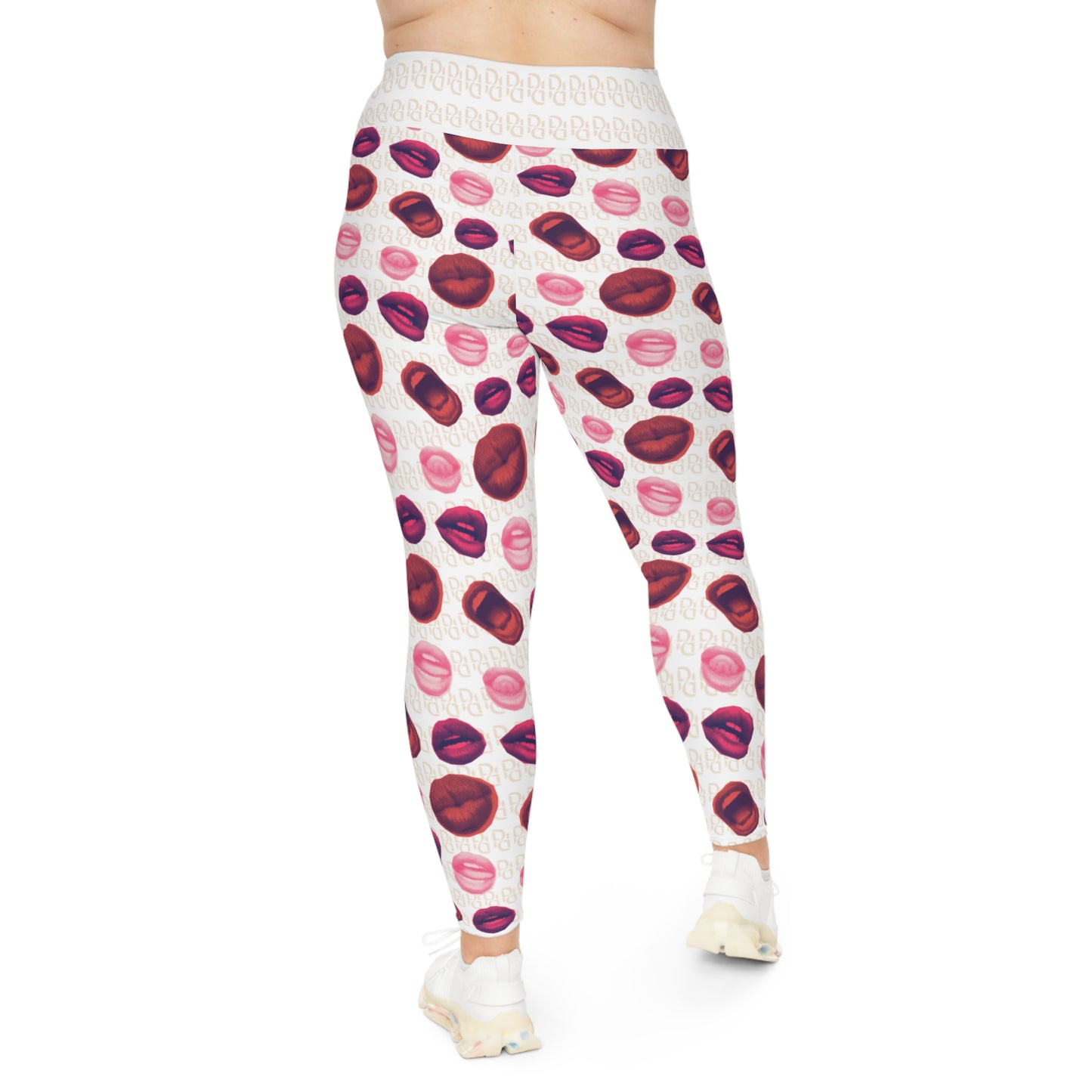 Phallacy Lips Designer Plus Size Leggings