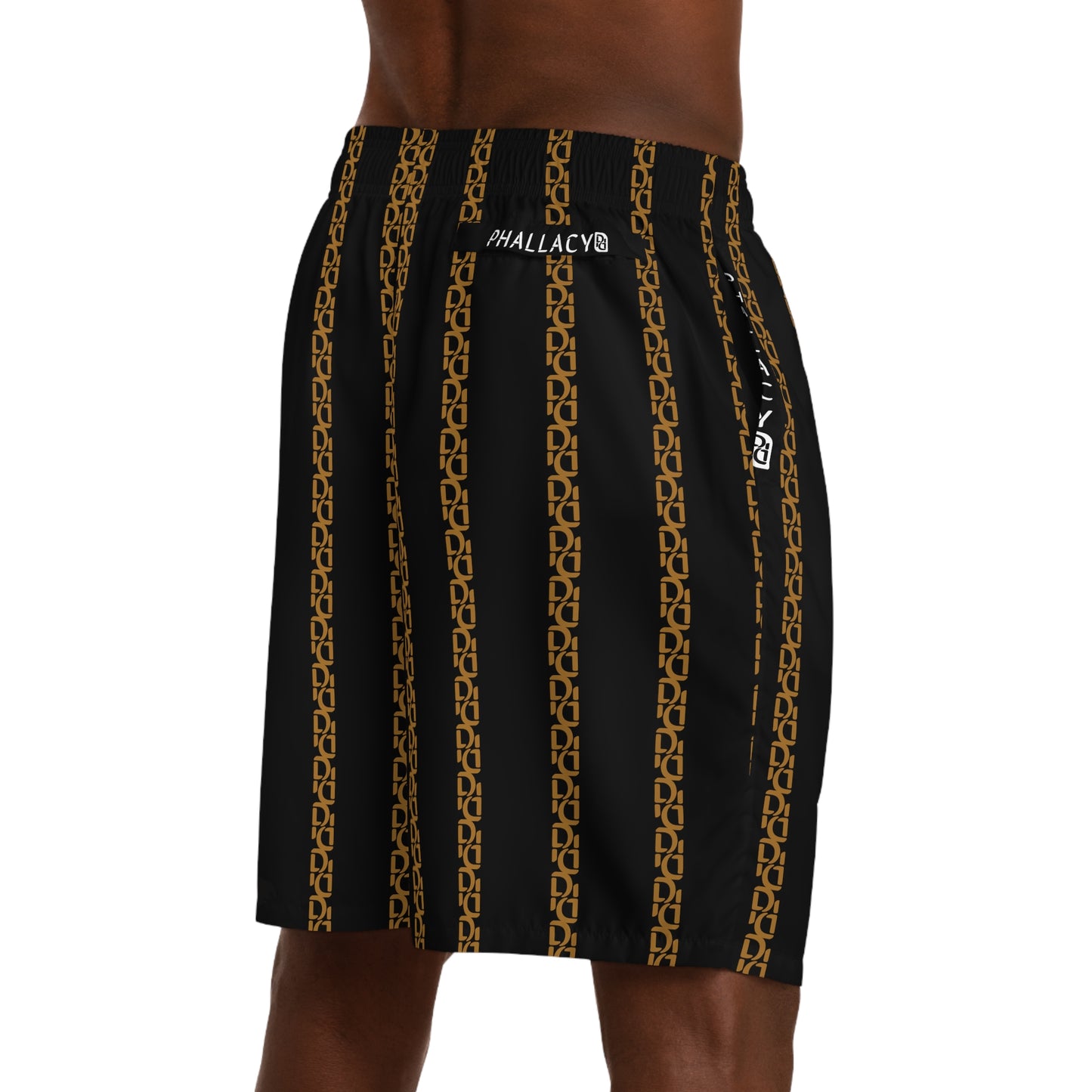 Phallacy Striped Designer Jogger Shorts