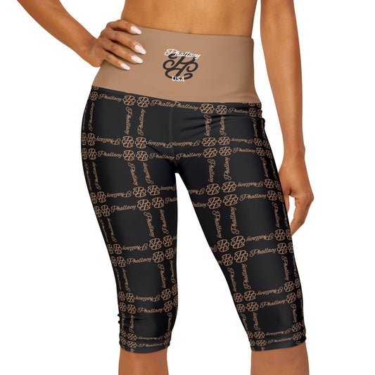 Phallacy Balance Designer Yoga Capri Leggings