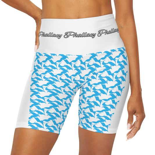 Phallacy WET Designer High Waisted Yoga Shorts (18+)