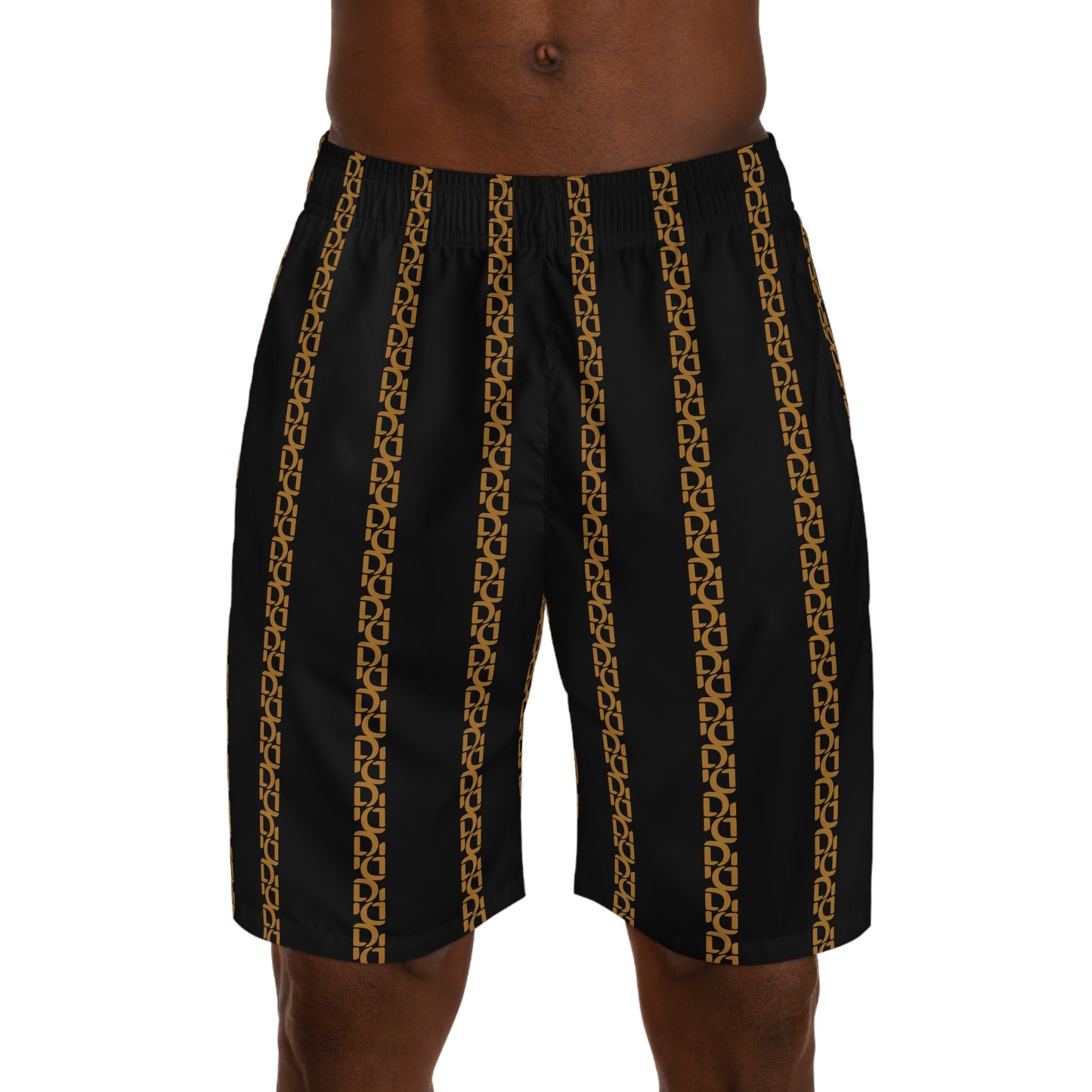 Phallacy Striped Designer Jogger Shorts