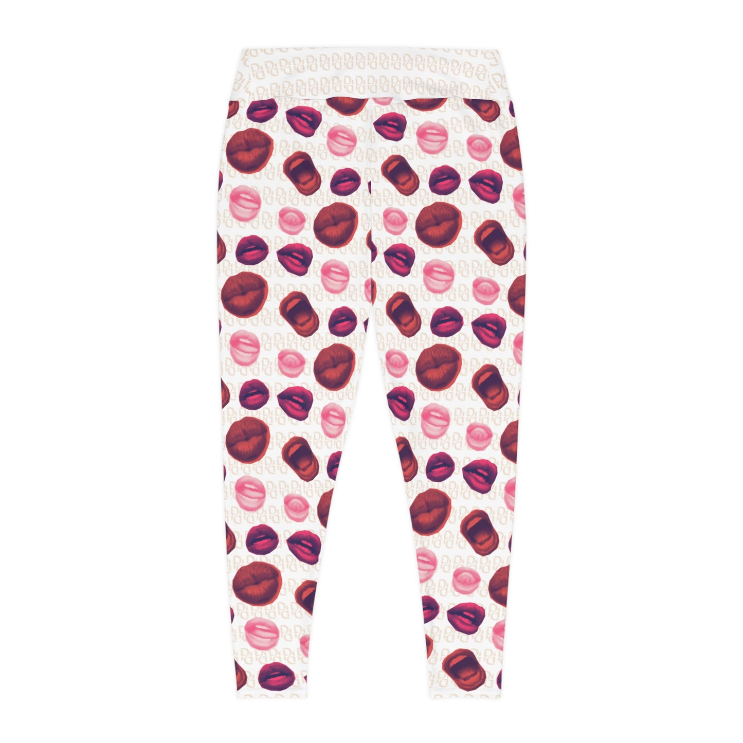 Phallacy Lips Designer Plus Size Leggings