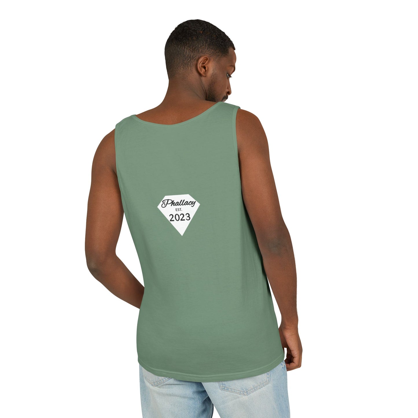 Phallacy Diamond Unisex Garment-Dyed Tank Top