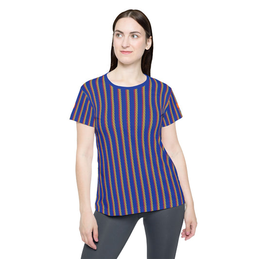 Phallacy Striped Designer Women's Sports Jersey