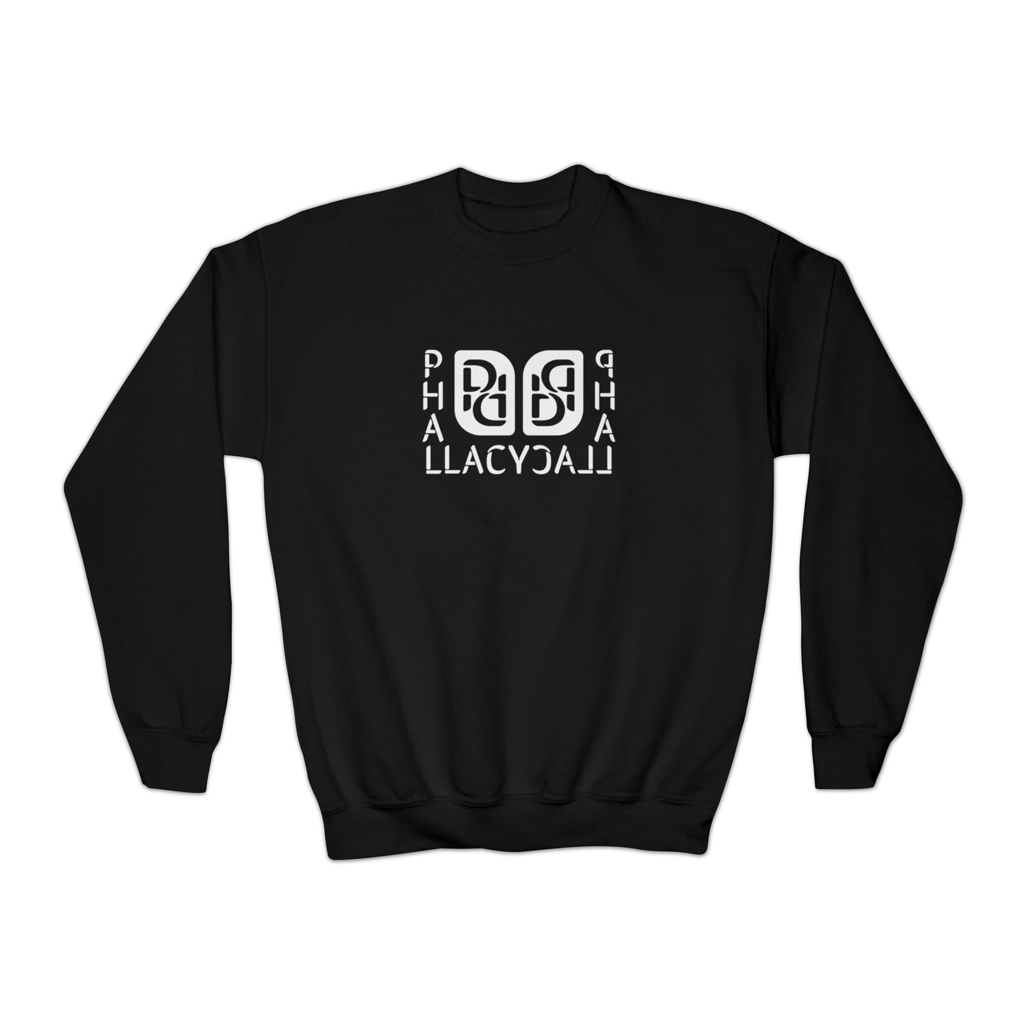 Phallacy Balance Designer Youth Crewneck Sweatshirt