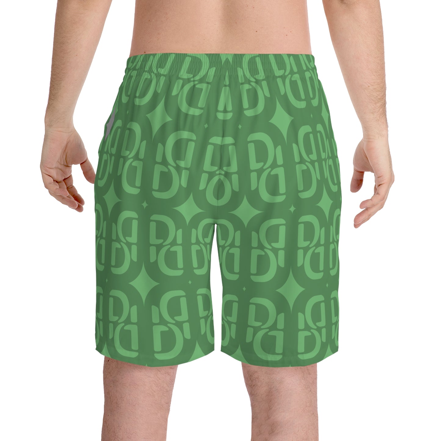 Phallacy Monogram Designer Elastic Beach Shorts