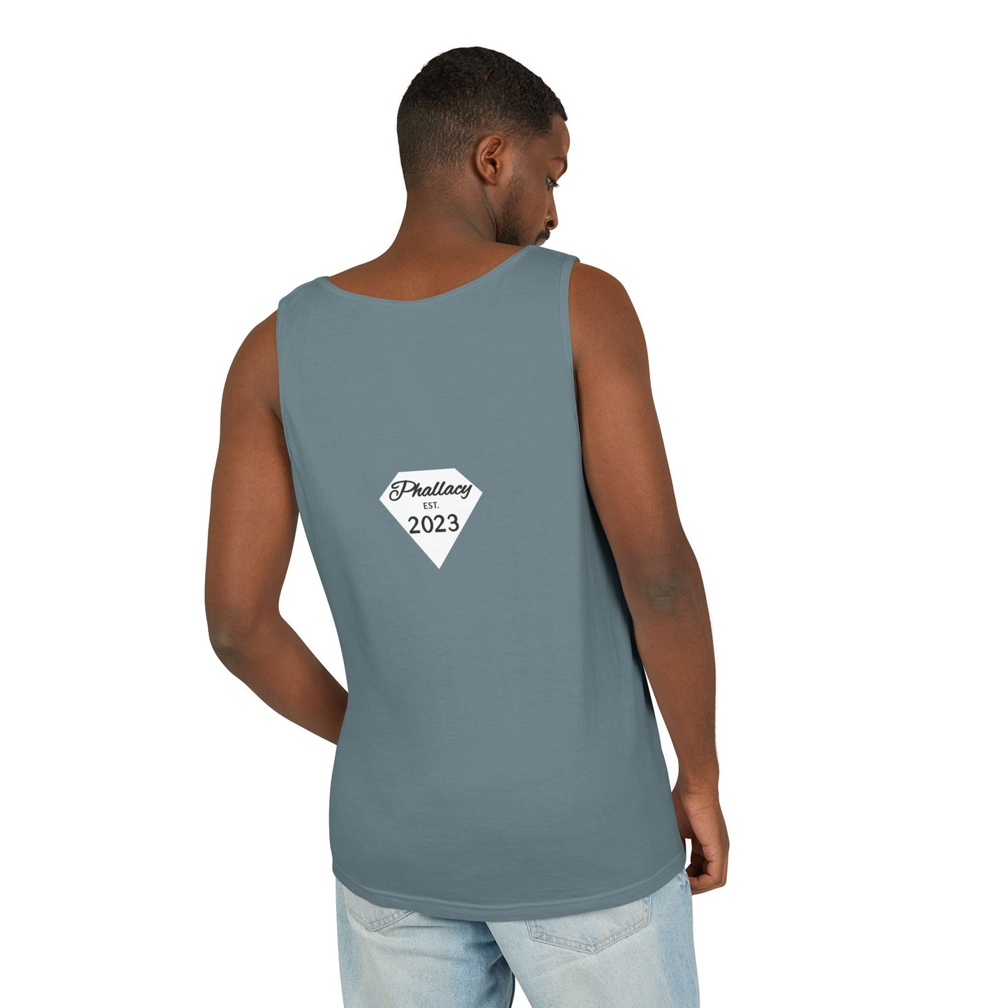 Phallacy Diamond Unisex Garment-Dyed Tank Top