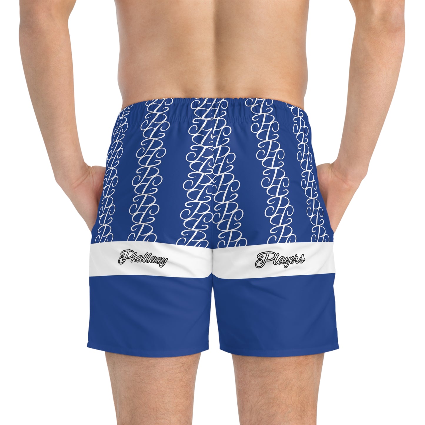 Phallacy Players Designer Swim Trunks