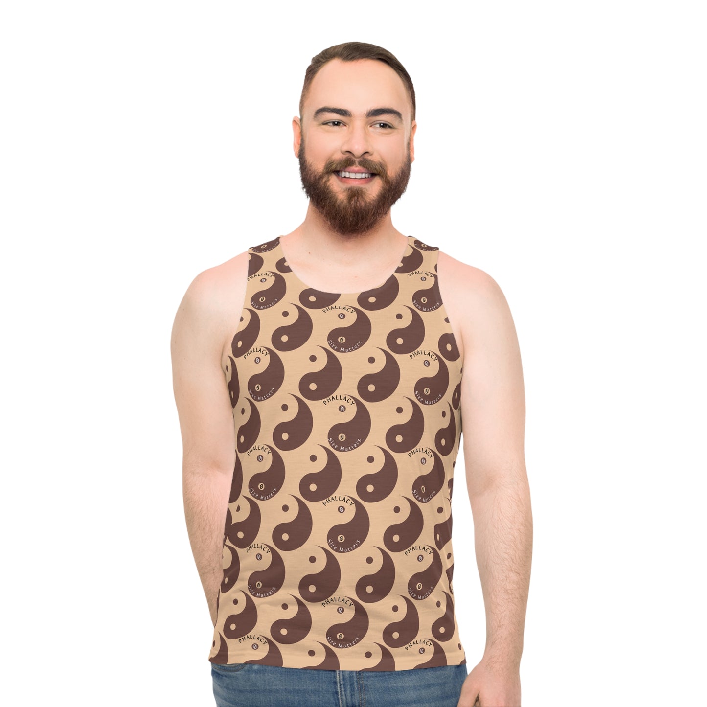 Phallacy Yin-Yang Designer Unisex Tank Top