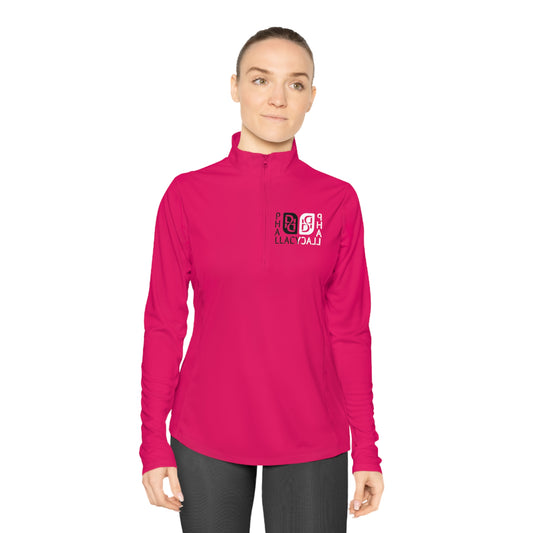 Phallacy Balance Designer Ladies Quarter-Zip Pullover