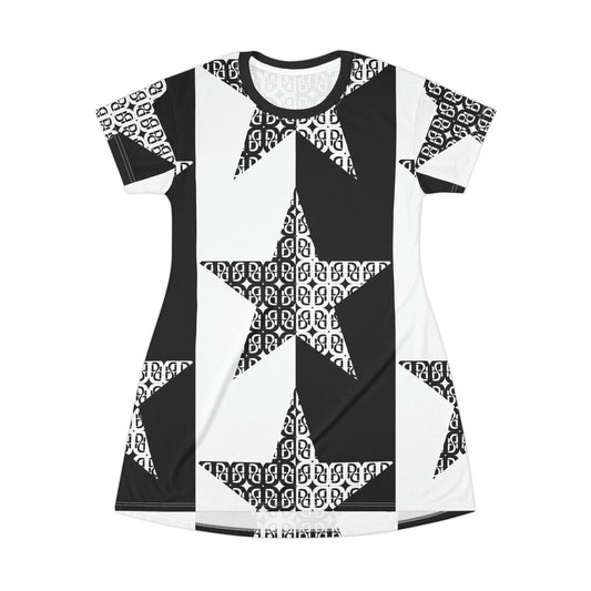 Phallacy Star Designer T-Shirt Dress