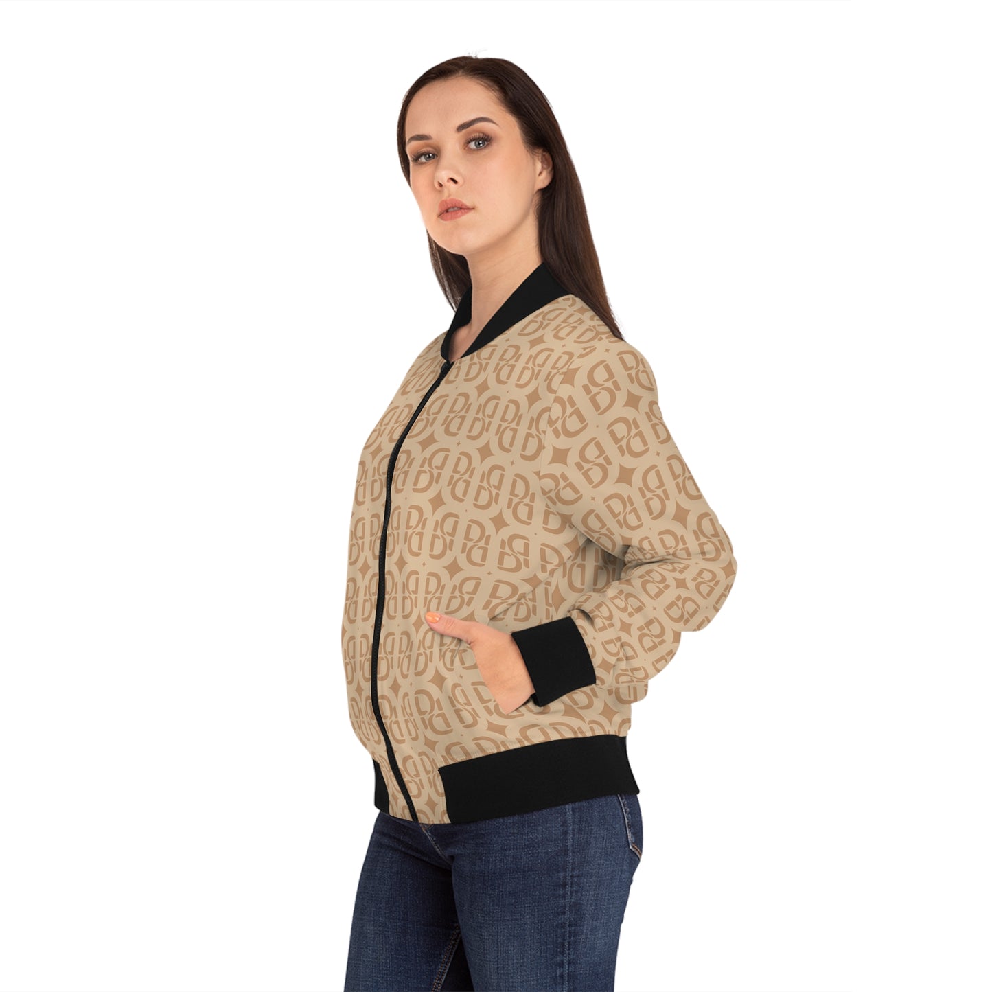 Phallacy Monogram Designer Women's Bomber Jacket