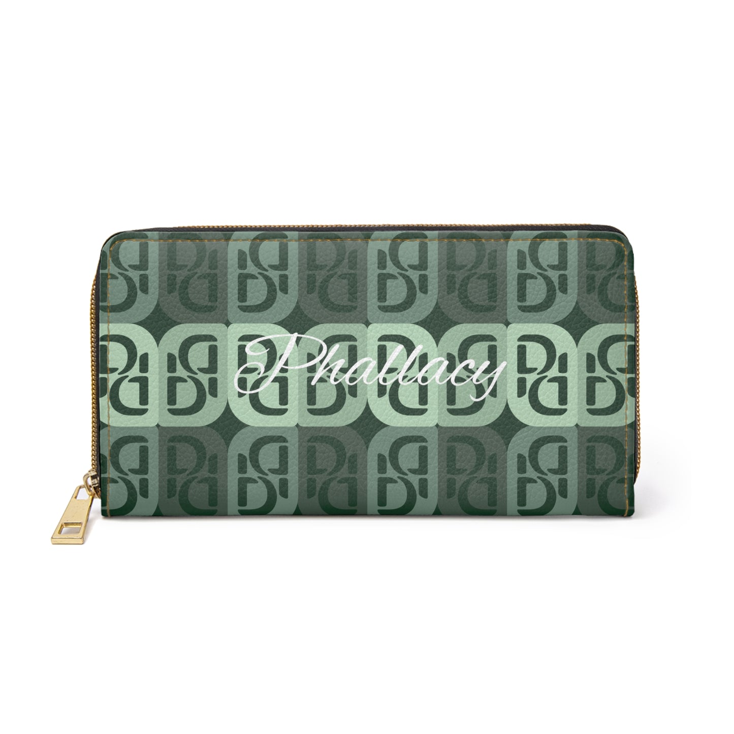 Phallacy Monogram Designer Zipper Wallet