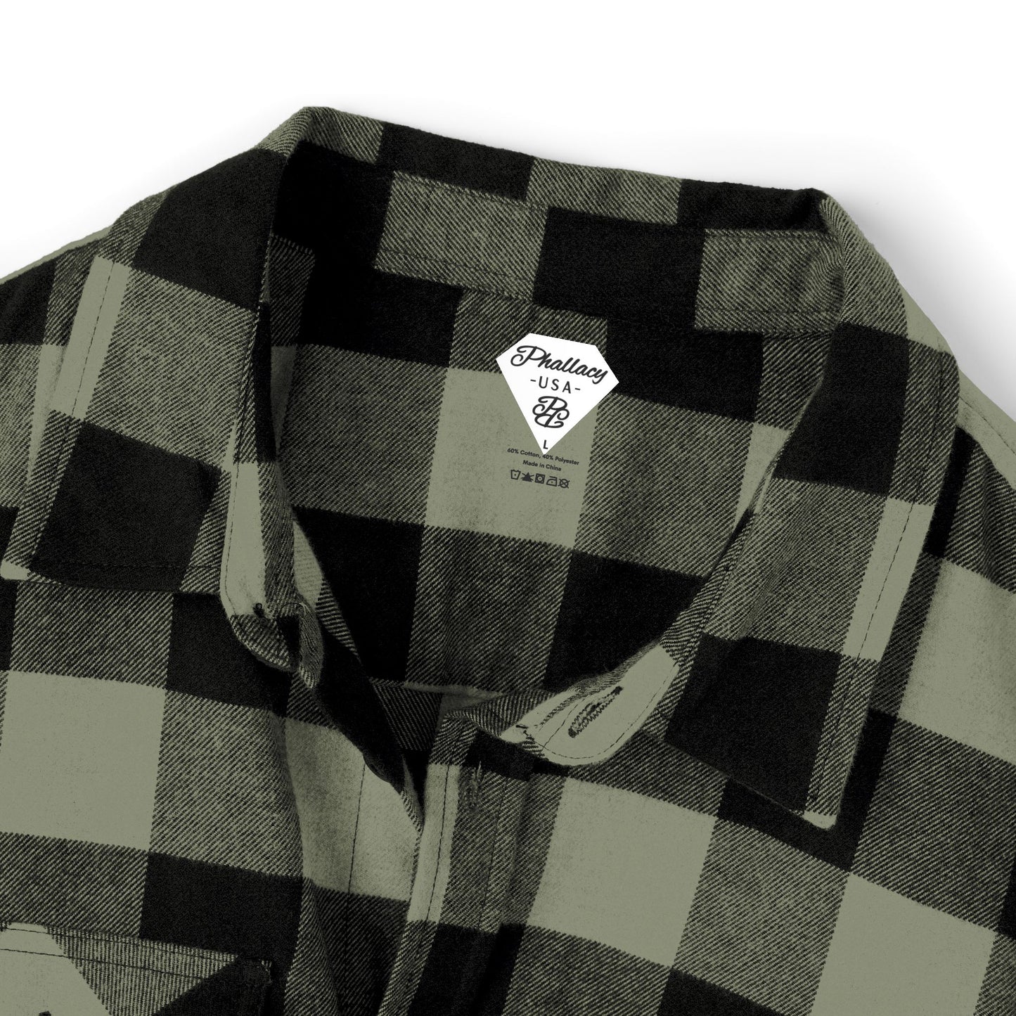 Phallacy Diamond Unisex Flannel Shirt