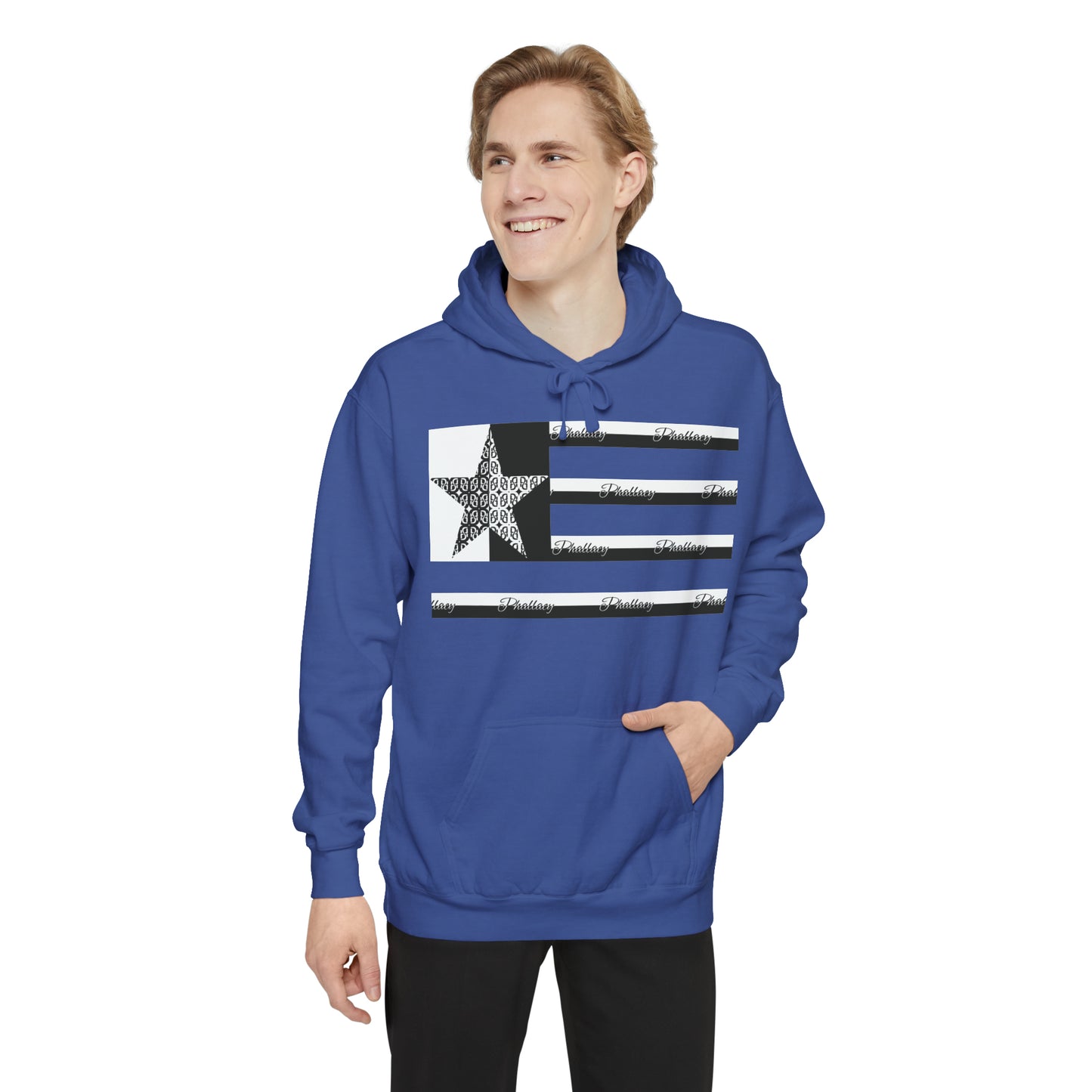 Phallacy Flag Unisex Garment-Dyed Hoodie