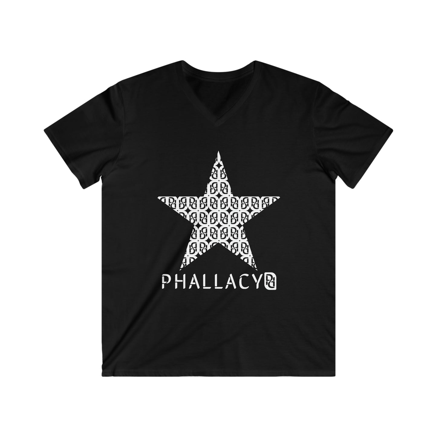 Phallacy Star Men's Fitted V-Neck Tee