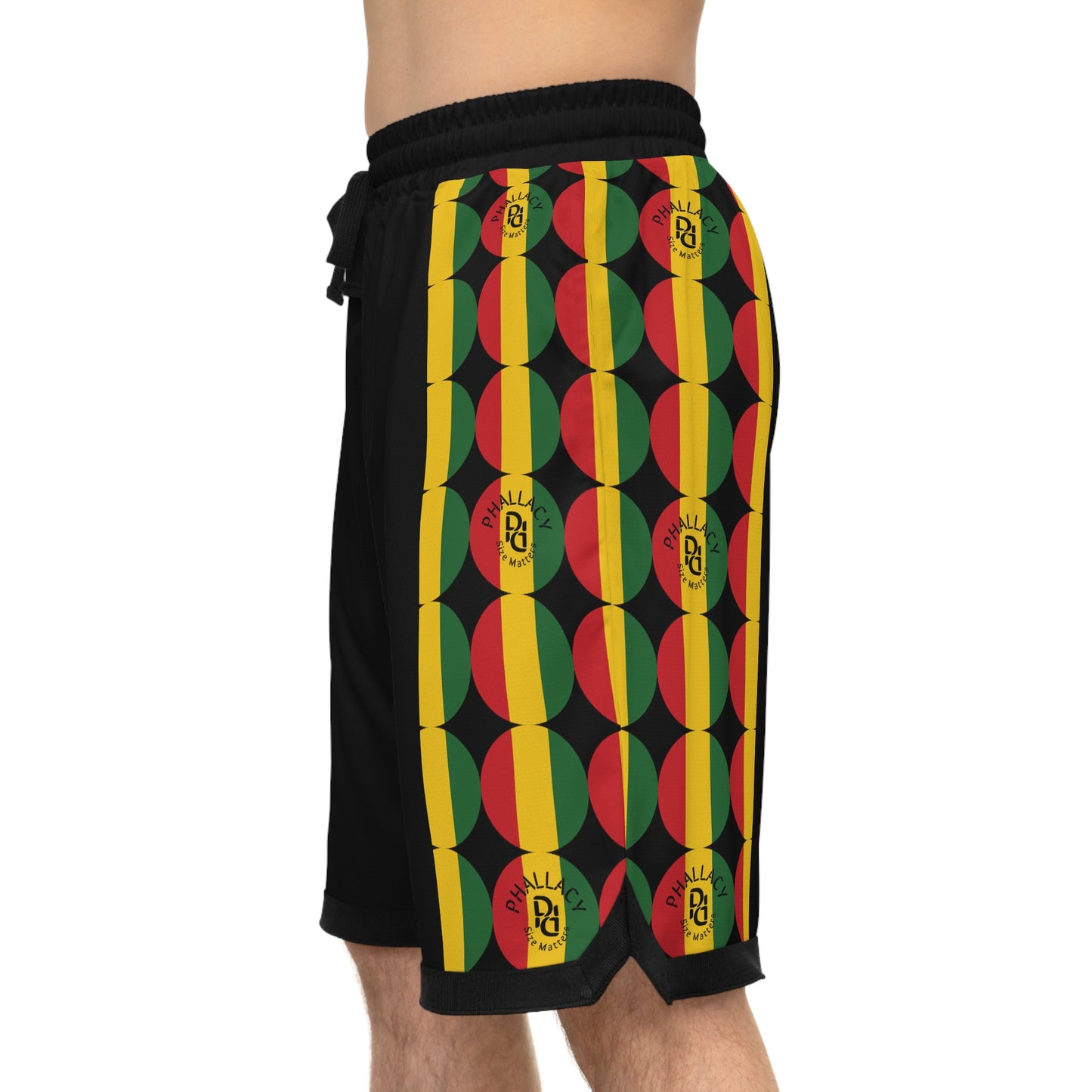 Phallacy Time Designer Unisex Basketball Shorts